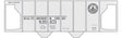 Railroad Decal Set -- Baltimore & Ohio Class N-34 2-Bay Covered Hopper (13 States Logo)