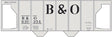 Railroad Decal Set -- Baltimore & Ohio Class N-38 2-Bay Covered Hopper (Large B&O)