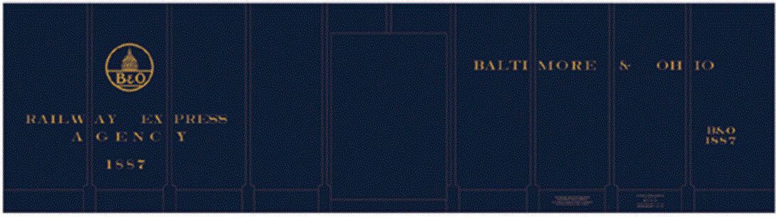 Railroad Decal Set -- Baltimore & Ohio REA Class M-15 Express Boxcar (blue car)