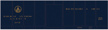 Railroad Decal Set -- Baltimore & Ohio REA Class M-15 Express Boxcar (blue car)