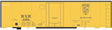 Railroad Decal Set -- Bangor & Aroostook 40' Steel Ice Reefer (yellow car)
