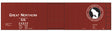 Railroad Decal Set -- Great Northern 40' Double-Sheathed Wood Boxcar (Glacier Park Logo)