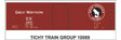 Railroad Decal Set -- Great Northern 40' Double-Sheathed Wood Boxcar (Silhouette Logo)