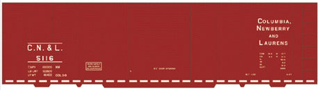 Railroad Decal Set -- Columbia, Newberry & Laurens 40' Steel Boxcar