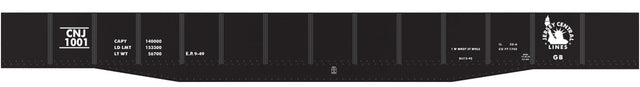 Railroad Decal Set 6-Pack -- Central Railroad of New Jersey 53' Steel Gondola