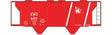 Railroad Decal Set -- Central Railroad of New Jersey Aragonite-Service Covered Hopper (Red Scheme)