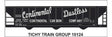 Railroad Decal Set -- Continental Carbon Co. Covered Hopper (Script Lettering)