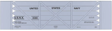 Railroad Decal Set -- U.S. Navy Helium Tank Car (Silver Car)