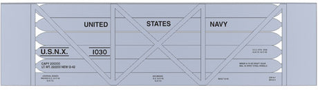 Railroad Decal Set -- U.S. Navy Helium Tank Car (Silver Car)