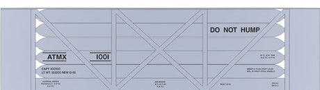 Railroad Decal Set -- U.S. Atomic Energy Commission Helium Tank Car (Silver Car)