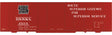 Railroad Decal Set -- Duluth, South Shore & Atlantic 40' Steel Boxcar (Superior Service, Black Log