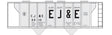 Railroad Decal Set -- Elgin, Joliet & Eastern 2-Bay Covered Hopper (Large EJ&E)
