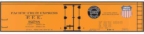 Railroad Decal Set -- Pacific Fruit Express R-30-9 Wood Reefer (Dual Color Logo)