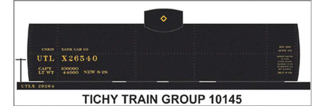 Railroad Decal Set -- Union Tank Line UTLX 10,000-Gallon Tank Car
