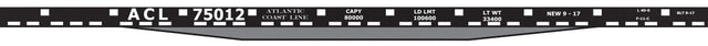 Railroad Decal Set -- Atlantic Coast Line 40' Flatcar (Early Scheme)