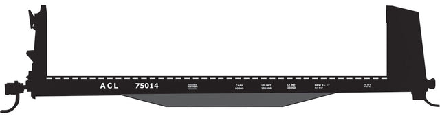 Railroad Decal Set -- Atlantic Coast Line 40' Pulpwood Flatcar