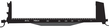 Railroad Decal Set -- Atlantic Coast Line 40' Pulpwood Flatcar
