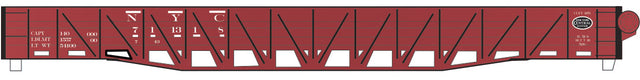 Railroad Decal Set -- New York Central 53' War Emergency Gondola (System Logo)