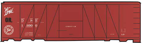 Railroad Decal Set -- Delaware & Hudson Cement-Service USRA 40' Boxcar (Boxcar Red Car)