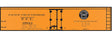 Railroad Decal Set -- Pacific Fruit Express R-40-4 40' Wood Reefer (Black SP Lines Logo)