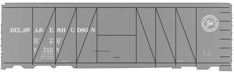 Railroad Decal Set -- Delaware & Hudson USRA 40' Single-Sheathed Boxcar (Gray Car)