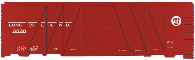 Railroad Decal Set -- Long Island USRA 40' Single-Sheathed Boxcar (LI Circle Keystone)