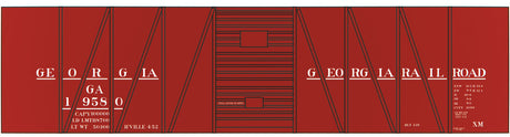Railroad Decal Set -- Georgia Railroad USRA 40' Single-Sheathed Boxcar