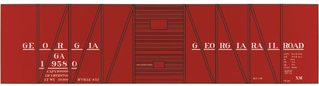 Railroad Decal Set -- Georgia Railroad USRA 40' Single-Sheathed Boxcar