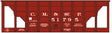 Railroad Decal Set -- Milwaukee Road 22' Wood Ore Car (CM&St.P)
