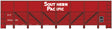 Railroad Decal Set -- Southern Pacific GS Wood Gondola Sugar Beet Car