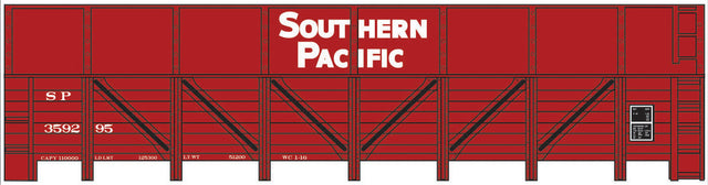 Railroad Decal Set -- Southern Pacific GS Wood Gondola Sugar Beet Car