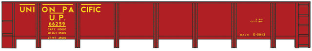 Railroad Decal Set -- Union Pacific GS Wood Gondola (Yellow Lettering)