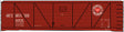 Railroad Decal Set -- Seaboard Air Line 40' Single-Sheathed Boxcar (Heart Logo)