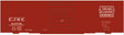 Railroad Decal Set -- Elgin, Joliet & Eastern 40' Steel Boxcar (Outer Belt Logo)