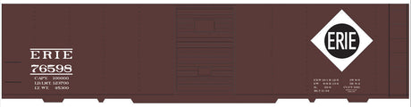 Railroad Decal Set -- Erie 40' Steel Boxcar (Large Diamond Logo)