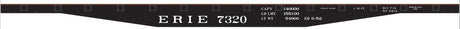 Railroad Decal Set -- Erie 50' Steel Flatcar (black Car)