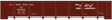 Railroad Decal Set -- Illinois Central 41' Steel Gondola (Boxcar Red, Mainline Mid of America Logo