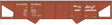 Railroad Decal Set -- Illinois Central 2-Bay Steel Hopper (Boxcar Red, Mainline Mid of America Log