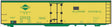 Railroad Decal Set -- Illinois Central 40' Steel Reefer (yellow Car, green Lettering & Diamond Log