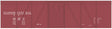 Railroad Decal Set -- Illinois Central 40' Single-Door Single-Sheathed Boxcar (Boxcar Red, No Logo