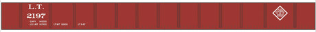 Railroad Decal Set -- Louisville Terminal 50' Steel Gondola (Boxcar Red, Diamond Logo)