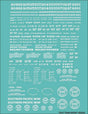 Railroad Decal Set -- Southern Pacific Maintenance-of-Way Work Cars