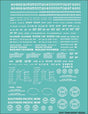 Railroad Decal Set -- Southern Pacific Maintenance-of-Way Work Cars