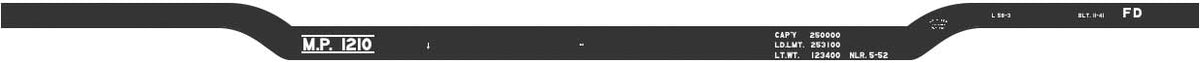 Railroad Decal Set -- Missouri Pacific 58' Depressed-Center Flatcar (black Car)