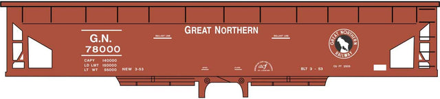 Railroad Decal Set -- Great Northern Ballast Hopper (Boxcar Red Car)