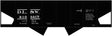 Railroad Decal Set -- Delaware, Lackawanna & Western USRA 2-Bay Hopper (black car)