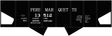 Railroad Decal Set -- Pere Marquette USRA 2-Bay Hopper (black car)