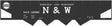 Railroad Decal Set -- Norfolk & Western 4-Bay Steel Hopper (black car, Hamburger Logo)