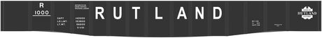 Railroad Decal Set -- Rutland 41' 6" Steel Gondola (black car)