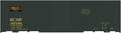 Railroad Decal Set -- St. Louis-San Francisco 40' Steel Boxcar (Pullman Green, Frisco Logo)